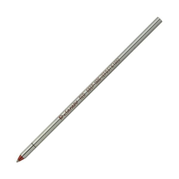 まとめ）プラチナ 油性ボールペン 替芯（低粘度油性） 0.5mm 赤 SBSP