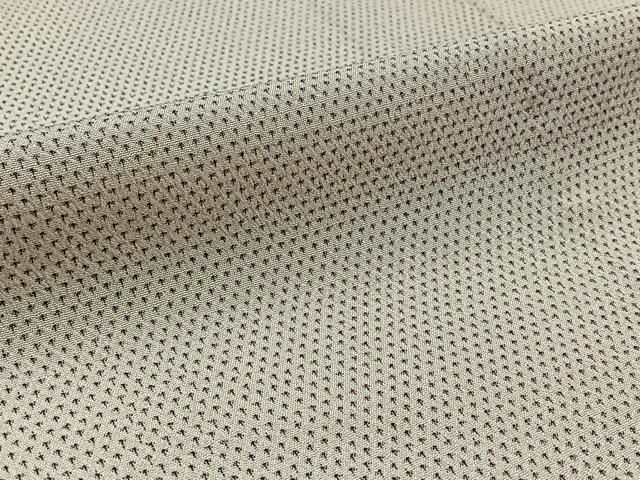 平和屋着物▽本塩沢 単衣 蚊絣 正絹 逸品 AAAZ9246fy