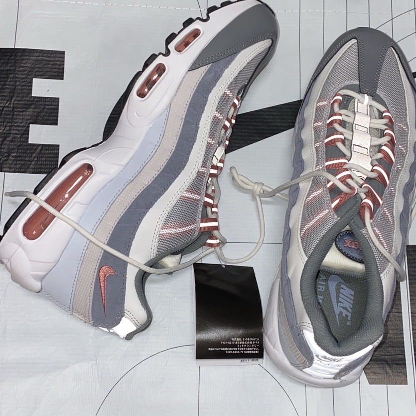 Nike air max red and gray clearance