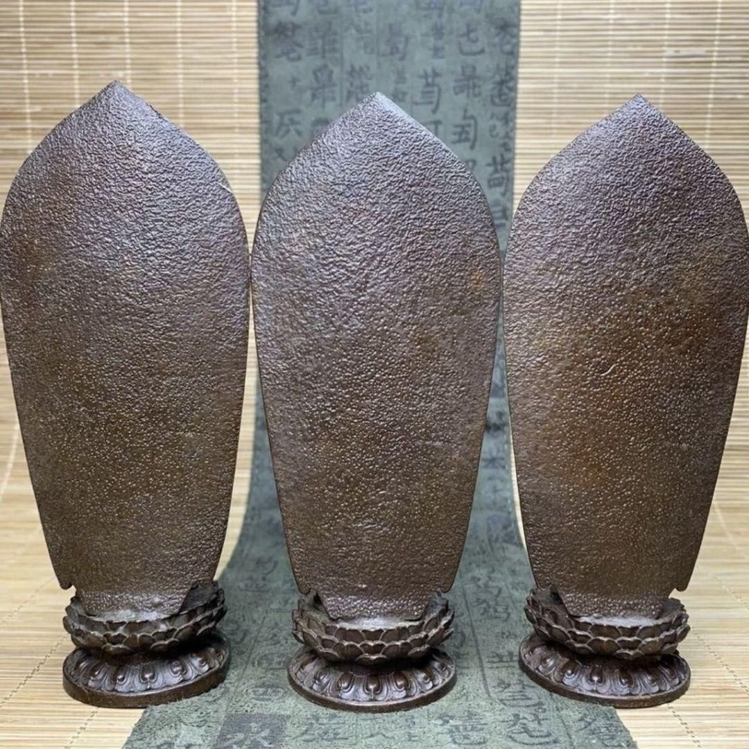 仏教美術 三聖仏 西方三聖仏像 小仏像 銅製 銅器 【公式通販】