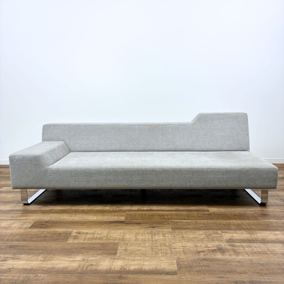 お取り置き中・引取限定】 FLANNEL SOFA SIESTA 3P GRAY ONE ARM RIGHT