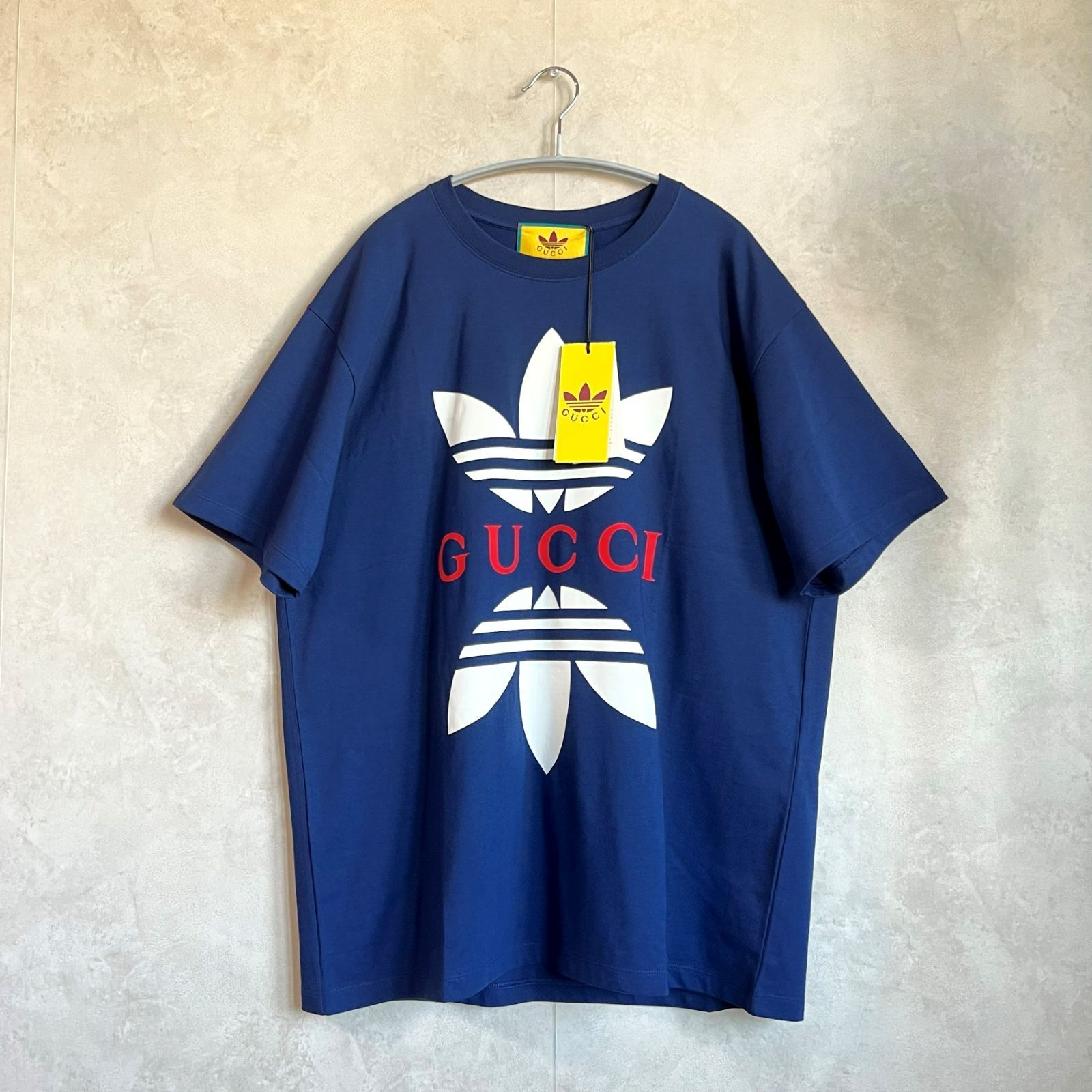 新品箱付き・国内完売商品】adidas x Gucci コラボ Tシャツ - ペスカ