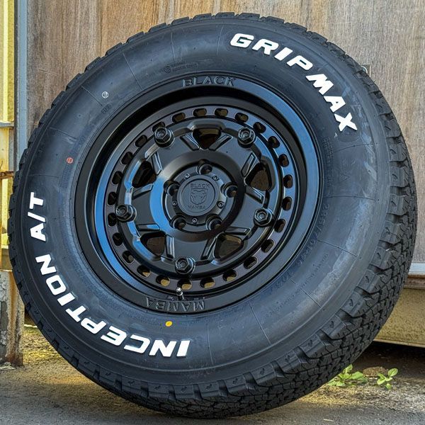 安い！かわいい！ 在庫1台分 デリカD5 RAV4 CX-5 純正車高OK 16インチ タイヤホイール4本 グリップマックス インセプション AT 235 70R16 ホワイトレター