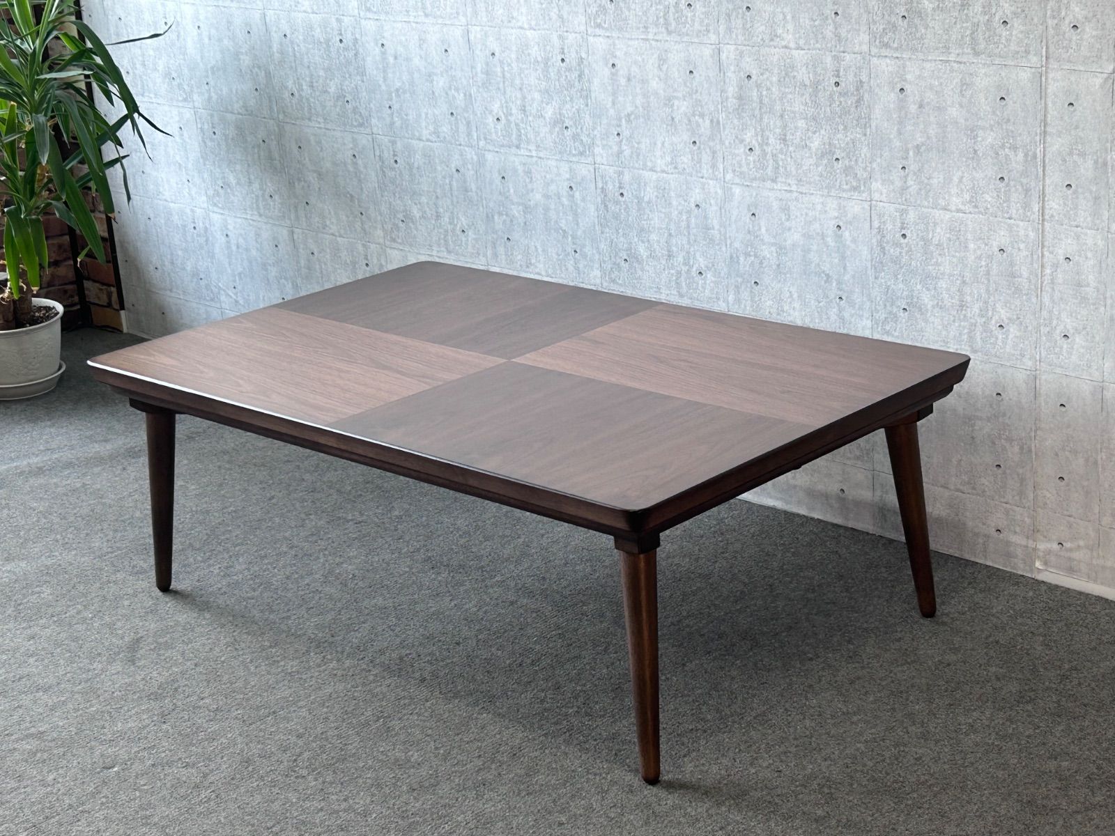 ナチュラルウッド 長方形テーブル 120cm×55cm ベルメゾン ナチュラル