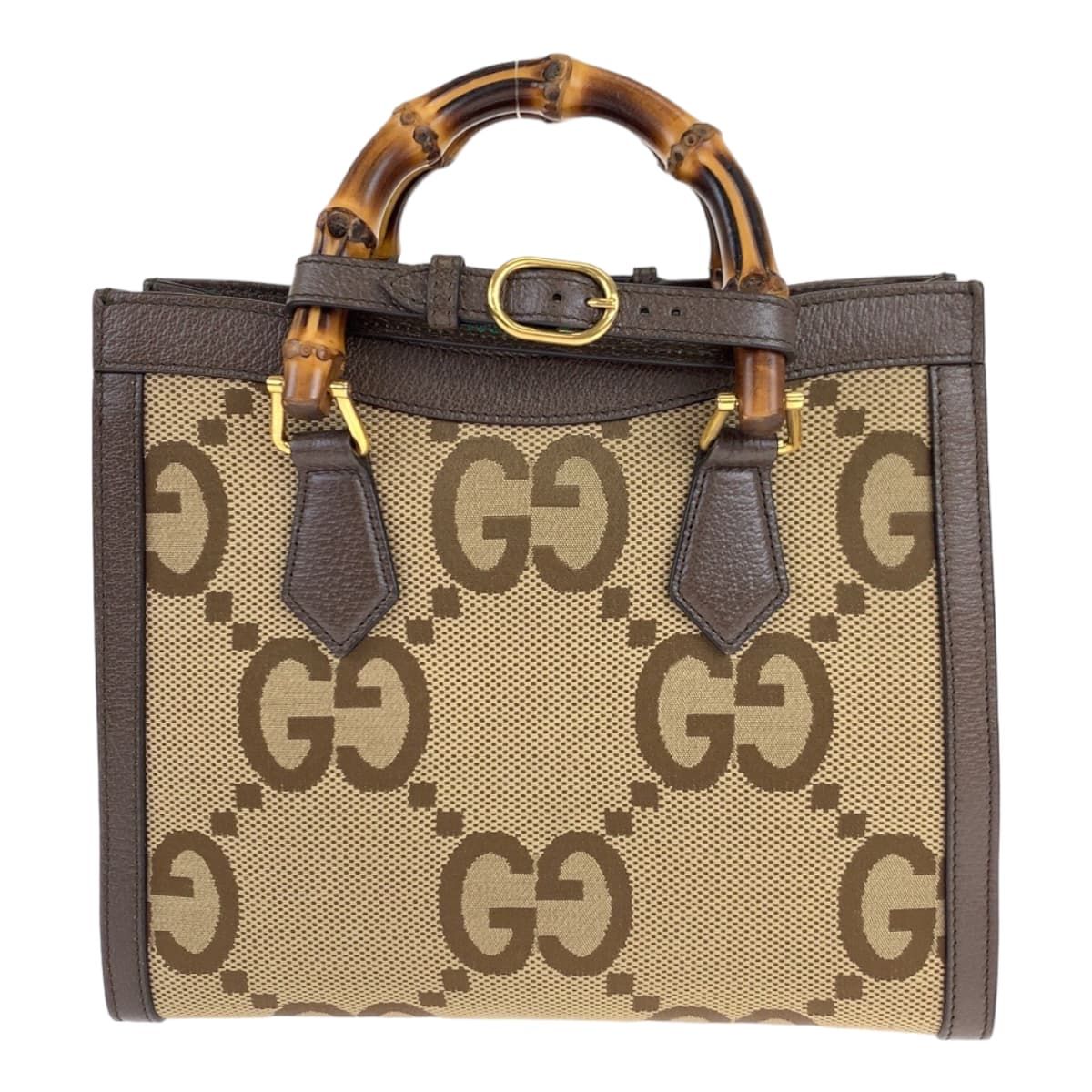 超美品 GUCCI グッチ ジャンボGG ダイアナ スモール ブラウン 茶 
