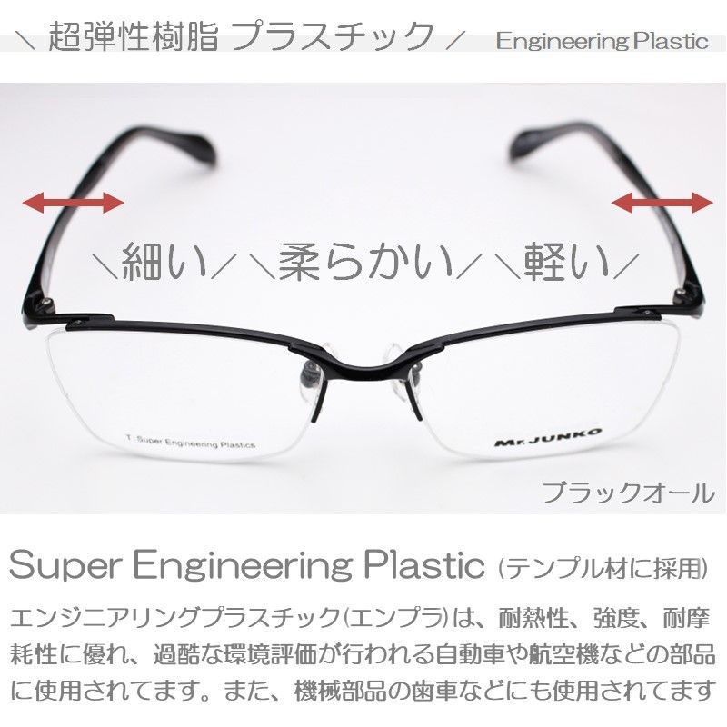 新品Mr.JUNKO】ブランド老眼鏡 ネイビーブルー 青色 ブルーライトカット シニアグラス おしゃれ 大きい メタル かっこいい スタイリッシュ  スリム 男性用 女性用 ハーフリム PC眼鏡 1.0 1.5 2.0 2.5 3.0 3.5 Mr.421HY - メルカリ