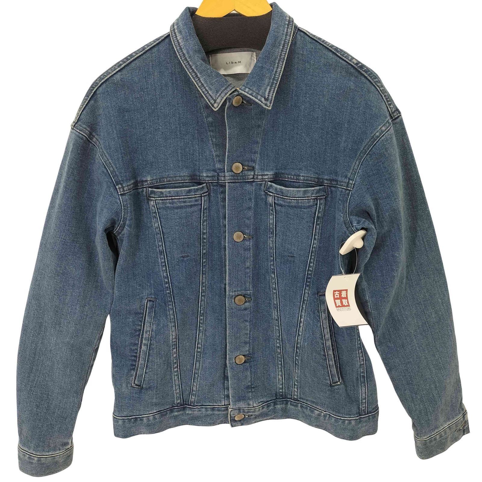 リドム グレー Fog Washed Chore Jacket デニムジャケット LIDNM