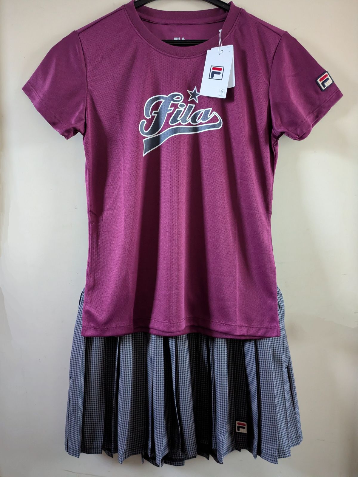 フィラ シャツスコートセット M FILA フィラ テニス 秋冬 ウェア シャツ スコート 上下セット M