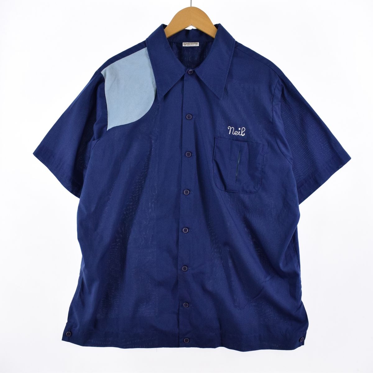 古着 70年代 キングルイ King Louie チェーン刺繍 バックプリント