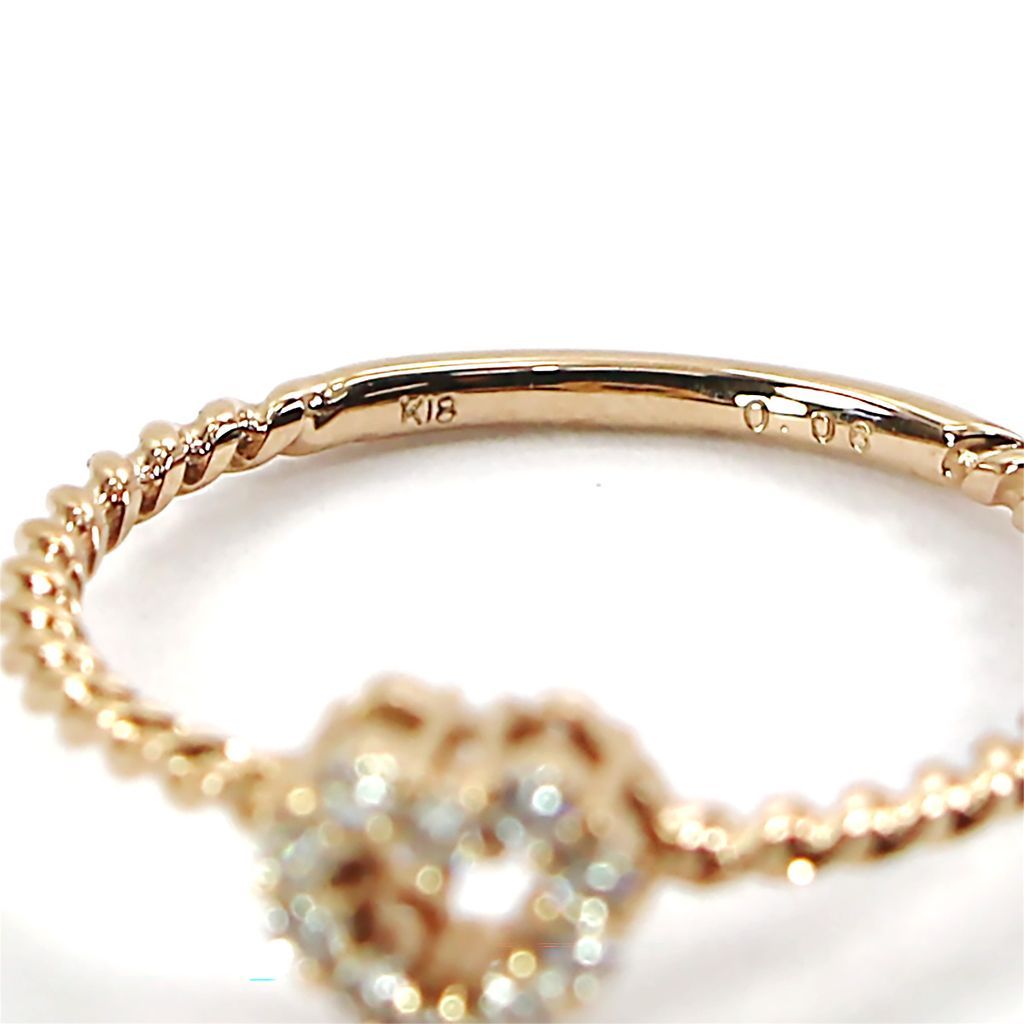 FOUR HEARTのダイヤリング Classic CHESS K18PG 0.7ct ダイヤモンド