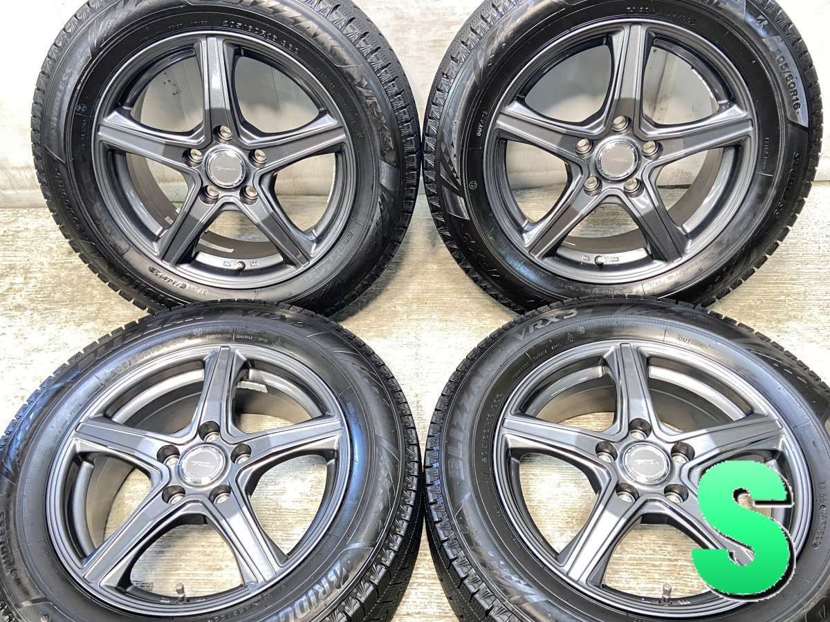 205/60R16 ブリヂストン ブリザック VRX3 エクシーダ E05 スタッドレスタイヤホイール 新品 4本セット バランス調整済み 205⁄60R16.ブリヂストン ブリザック vrx3.2022年製． ブリヂストン