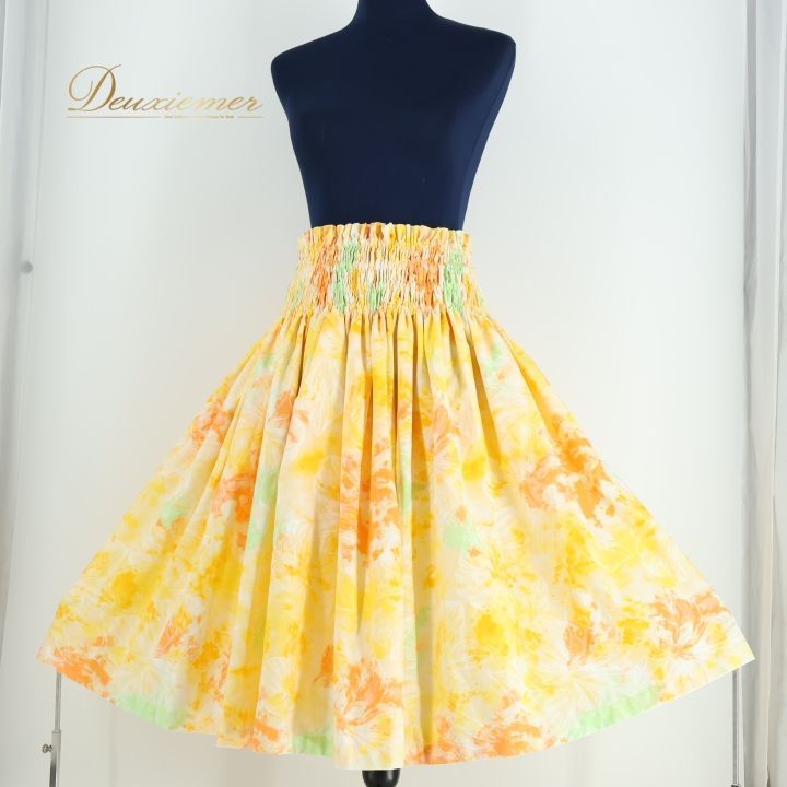 パウスカート◎極楽鳥花◎イエイエ◎黒地X白柄 パウスカート◎極楽鳥