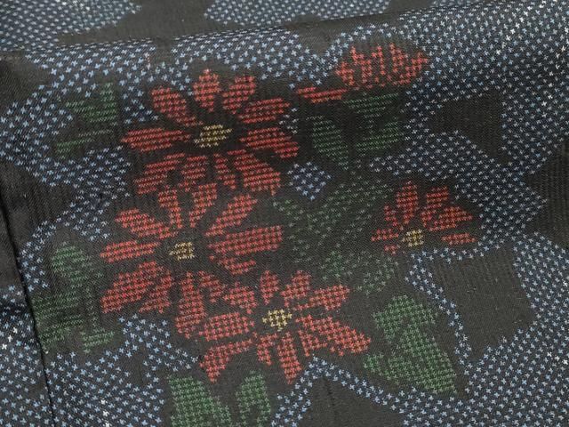 平和屋着物□本場大島紬 7マルキ 草花文 正絹 逸品 DAAR4831ya - メルカリ 