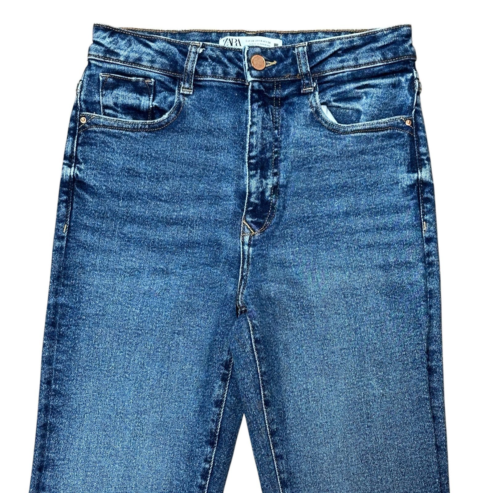 ZARA ストレッチ ハイウエスト ブーツカットデニム レディースM サイズ