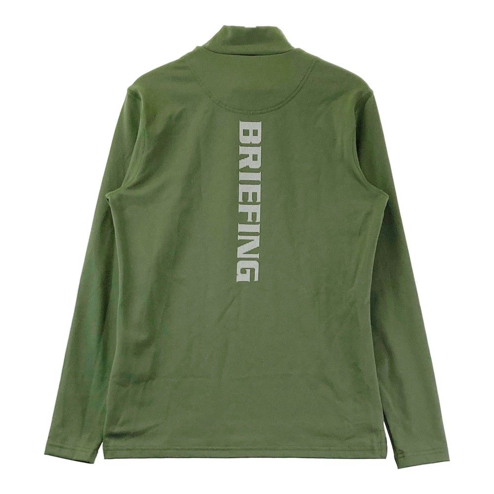 サイズ：XS BRIEFING GOLF ブリーフィング  モックネック 長袖Tシャツ  グリーン系 [240101369234] ゴルフウェア レディース ストスト サイズ：XS BRIEFING GOLF ブリーフィング モックネック 長袖T