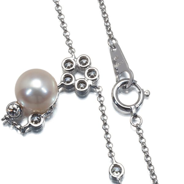 TASAKI 田崎真珠　パール　ハート　ネックレス　ダイヤ0.02カラット 美品 TASAKI 田崎 真珠 パール ハート ネックレス - メルカリ