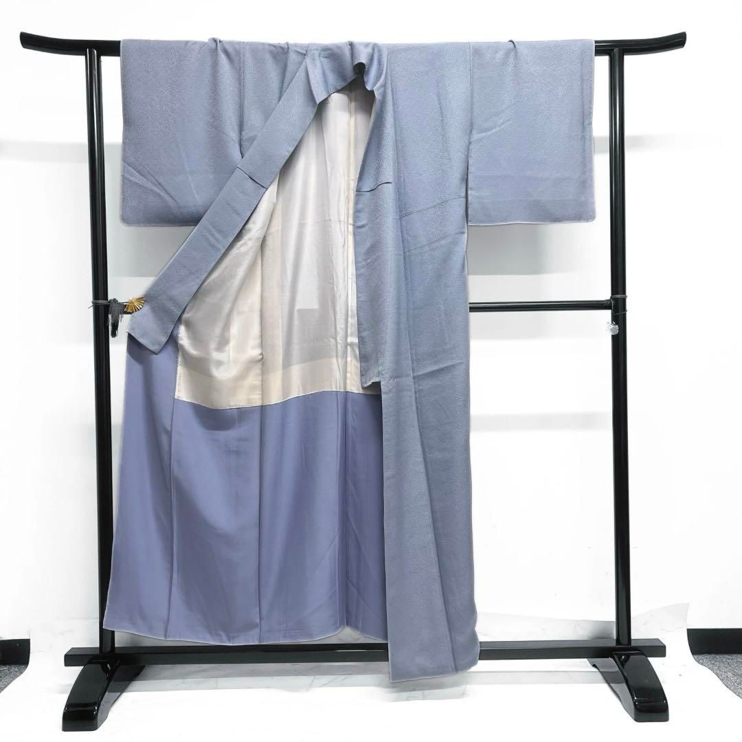 百貫達雄　色無地　ラベンダーブルー　加賀の色無地　着物　044a d 百貫達雄 色無地 ラベンダーブルー 加賀の色無地 着物 044a d - メルカリ