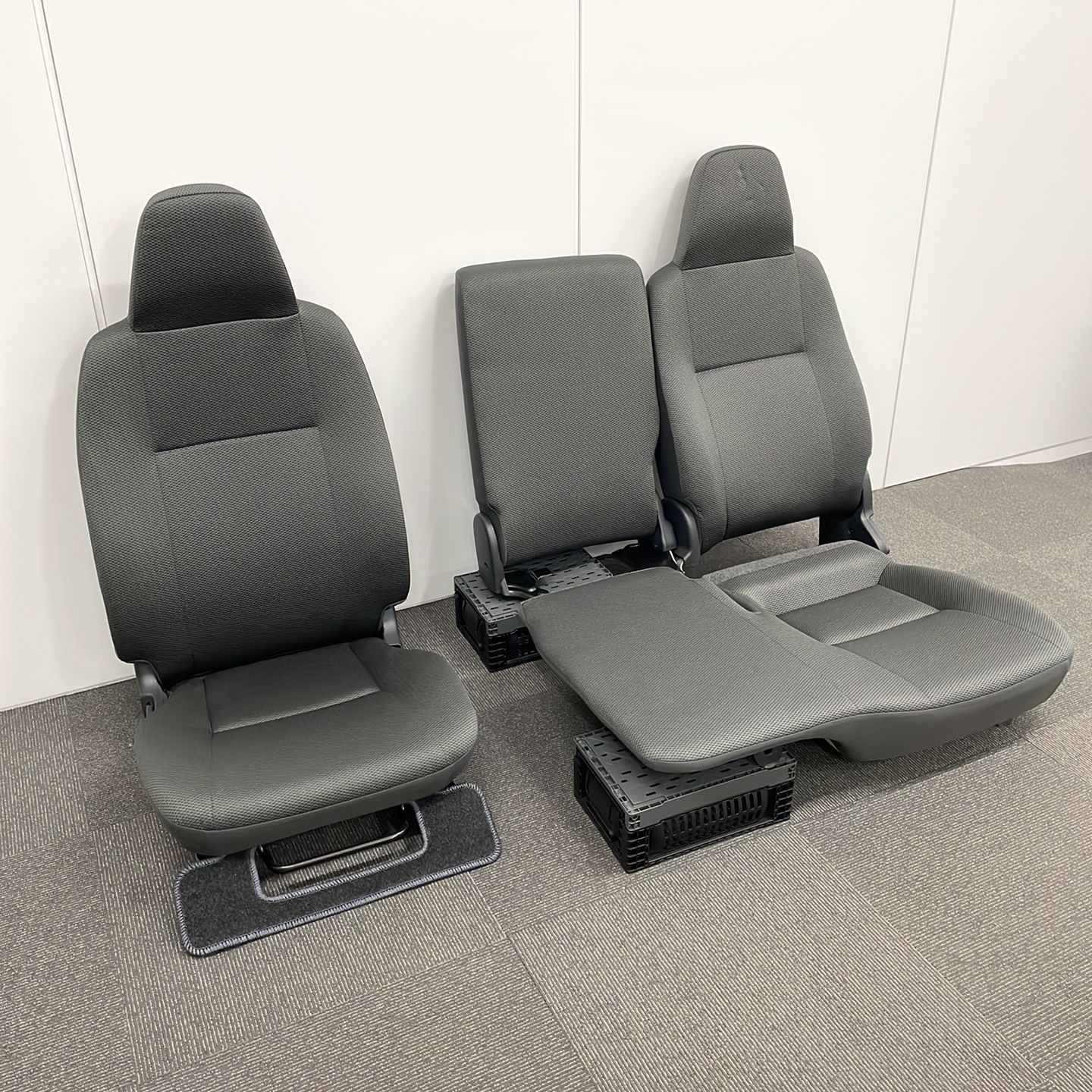 ハイエース DX トヨタ 純正 フロントシート 3席セット 新車外し