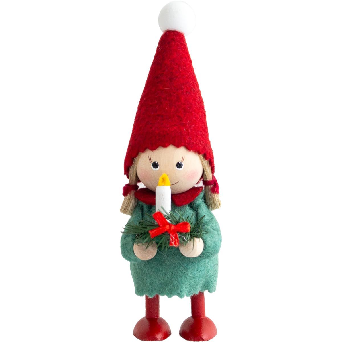 NORDIKA nisse ノルディカ ニッセ クリスマス 木製人形 キャンドルを持った女の子 Joy to the world 