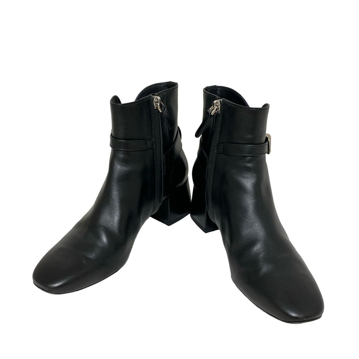 TOD S トッズ ショートブーツ 34 1 2 レディース - 黒 レザー