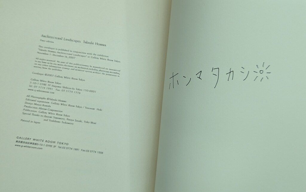 ホンマタカシサイン本 ARCHITECTURAL LANDSCAPE - メルカリ