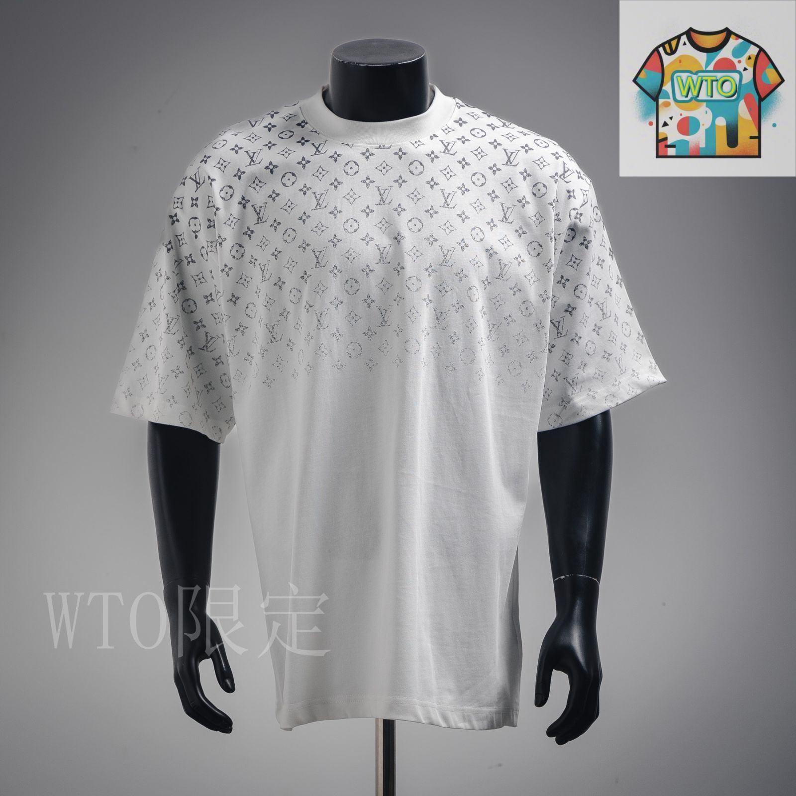 Louis Vuitton グラデーション Tシャツ L グラデーションがお洒落☆男女兼用！】ルイヴィトン Tシャツ