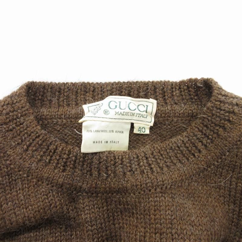 GUCCI - グッチ GUCCI ニット セーター インターロッキング アルパカ混 40 GUCCI - グッチ GUCCI ニット セーター インターロッキング