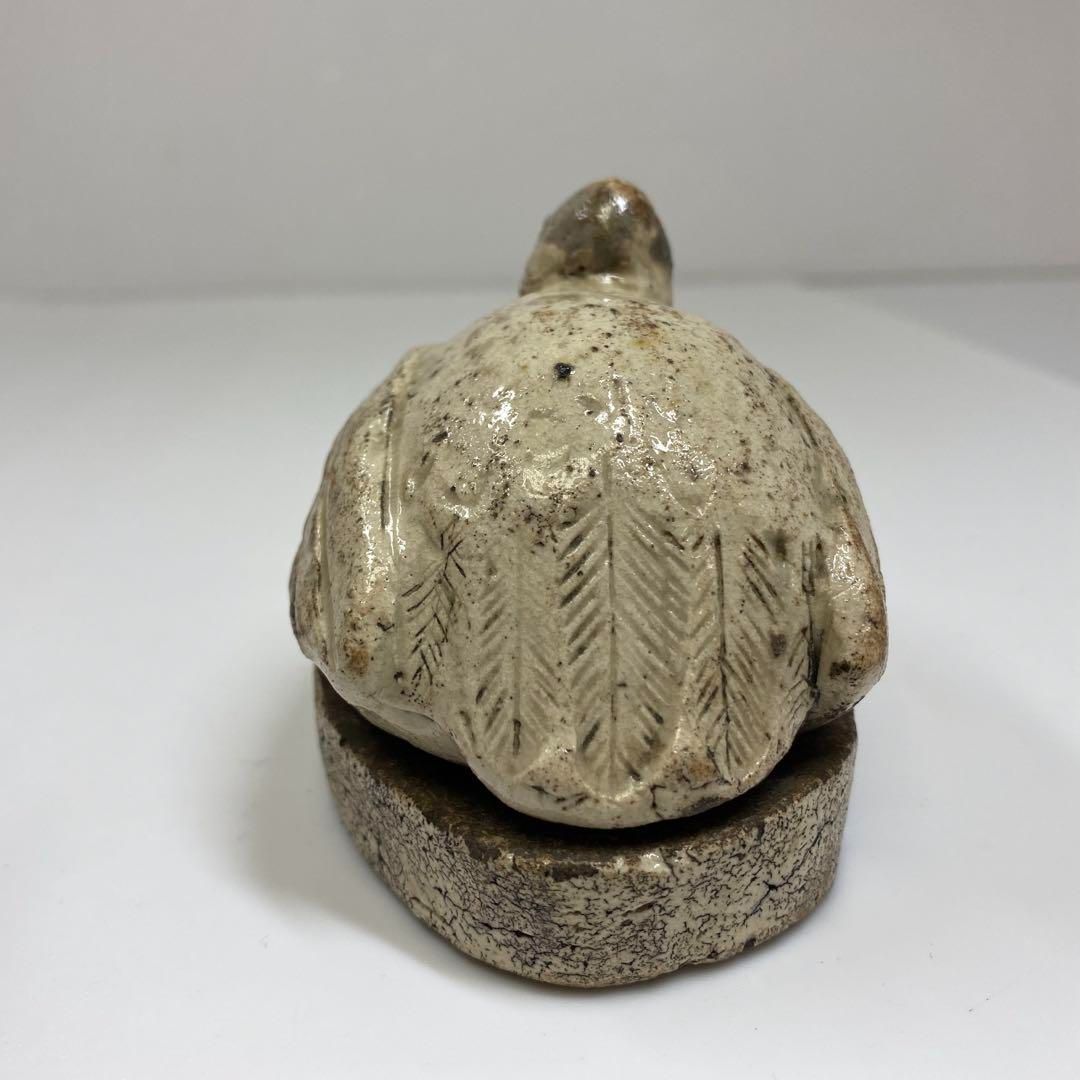 江戸初期〜中期 萬延元年献上品 古志野鶴香合 共箱 東さ6-1028 2F WWW_IBETON_RU