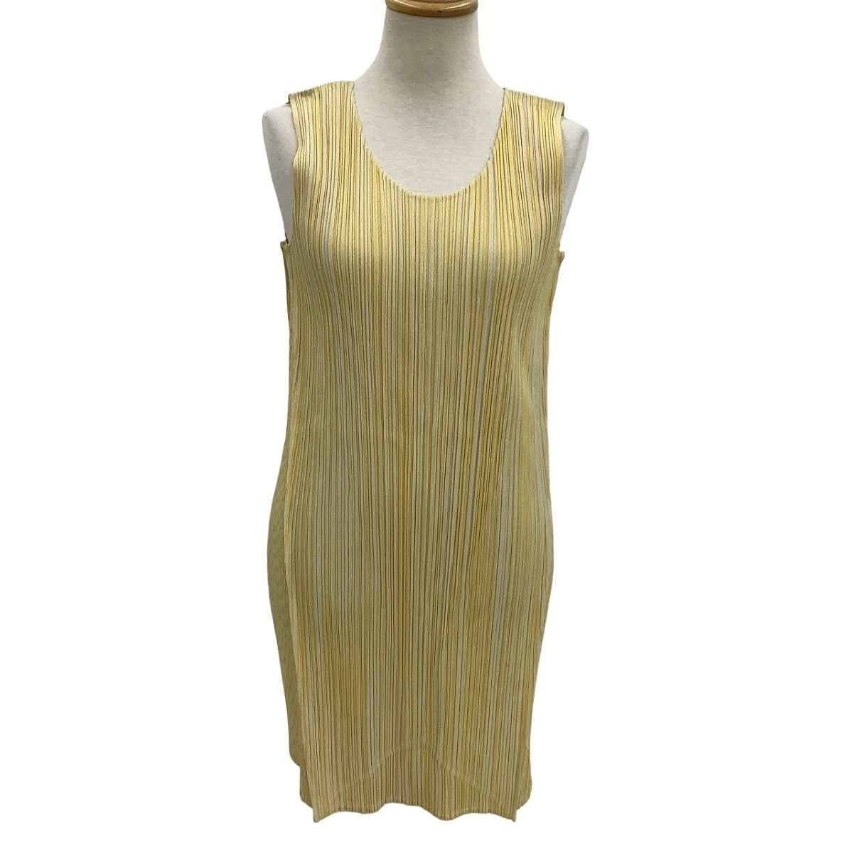 ISSEY MIYAKE イッセイミヤケ PLEATS PLEASE チュニック SIZE 3 変形 PP01-JT536 イエロー