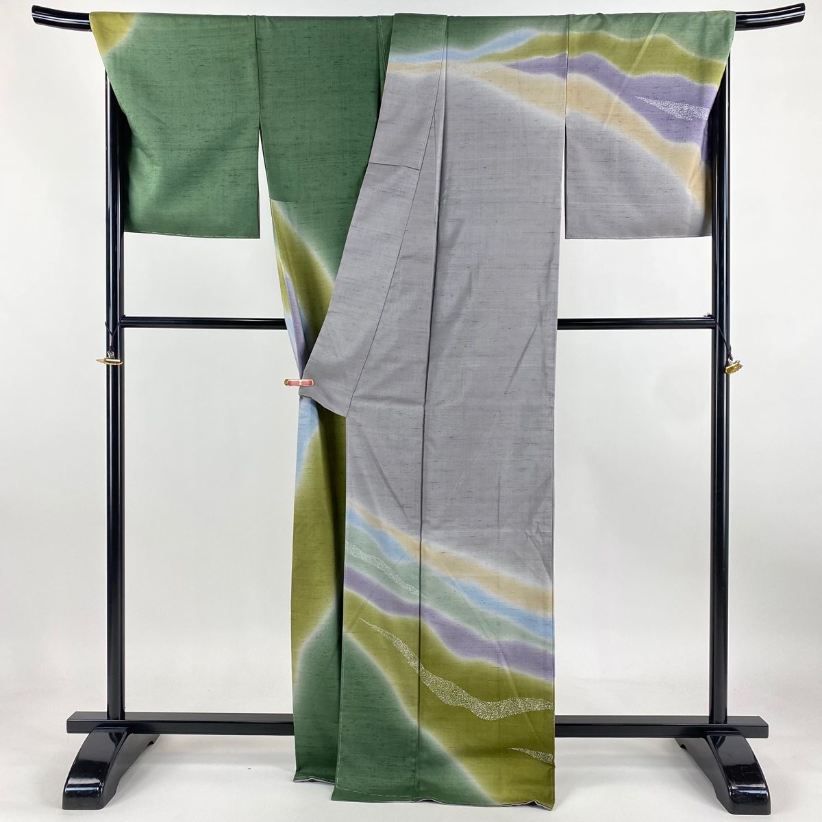 バイセル 着物 美品 名品 訪問着 薄緑 証紙有 大島紬地 幾何学 正絹 袷（10月～5月）162cm Mサイズ☆☆☆☆ Iz様専用✺美品 正絹 証紙付き 本場大島紬訪問着 着物 A3689 - メルカリ