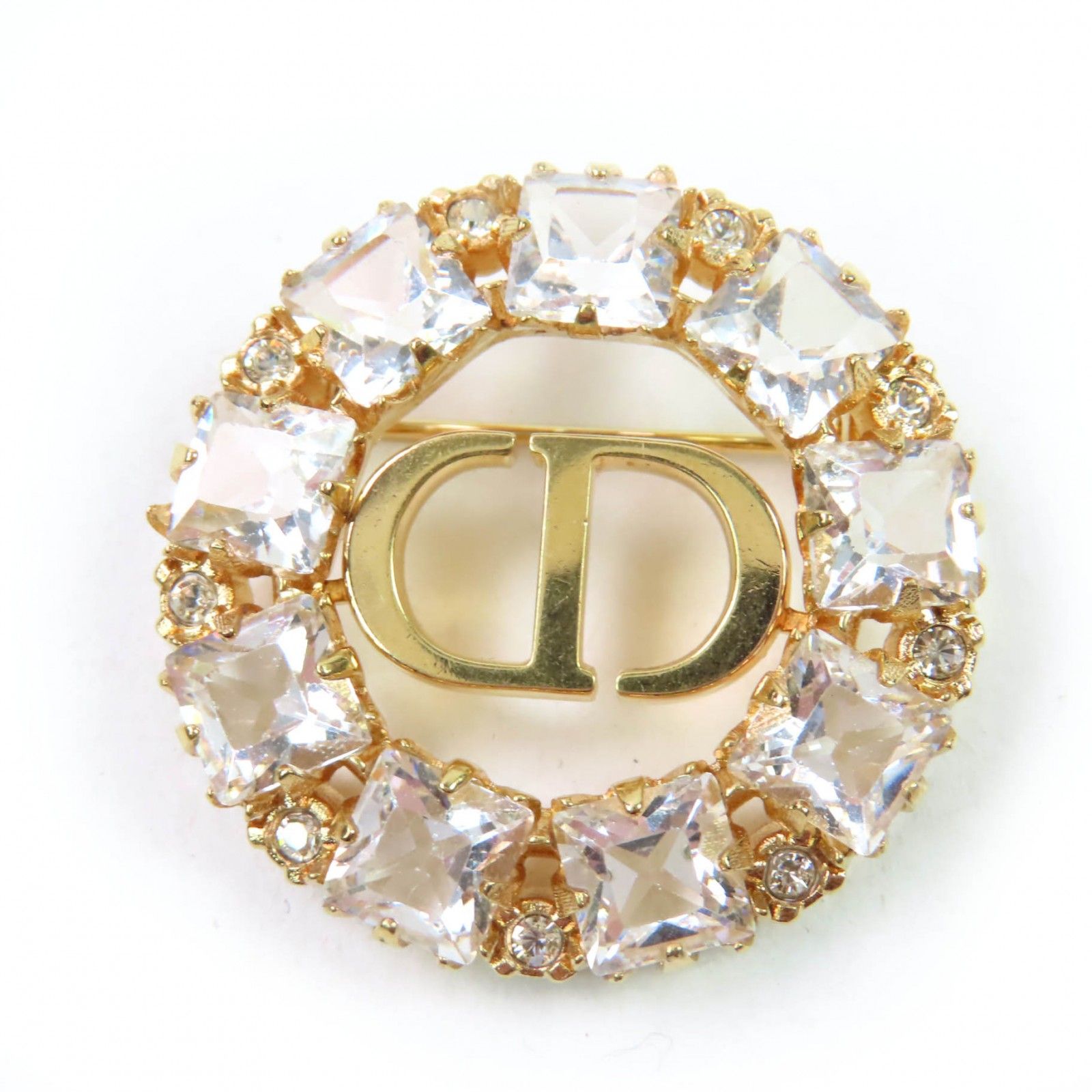 【特別な輝き】DIOR Petit CD ブローチ 極美品☆Christian Dior クリスチャンディオール PETIT CD