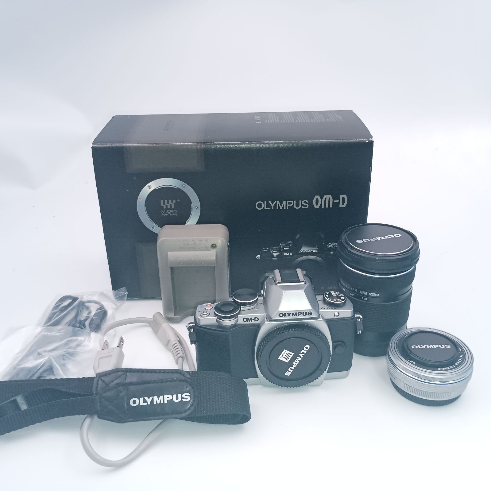 超美品 オリンパス OM-D E-M10 ダブルズームキット ショット数1660 Amazon | OLYMPUS OM-D E-M10 ダブルズームキット ブラック