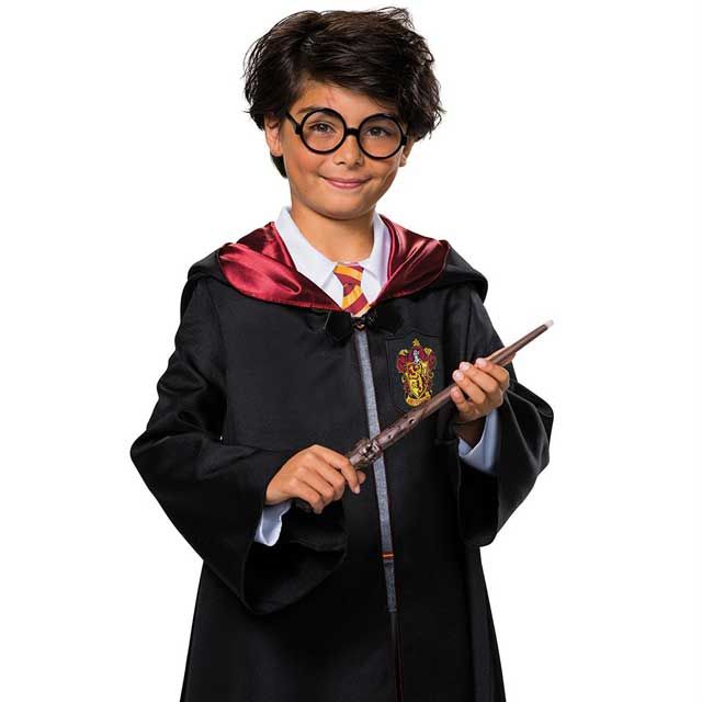 ハロウィン コスプレ 仮装 ハリー・ポッター Harry Potter メガネ 杖 アクセサリー キット 子供用 小物 2点セット 107799