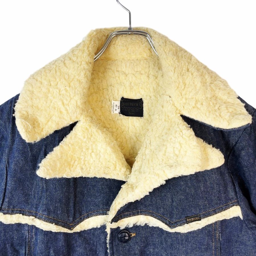 60s70sローバックスRoebucksシアーズSEARS裏ボアデニム