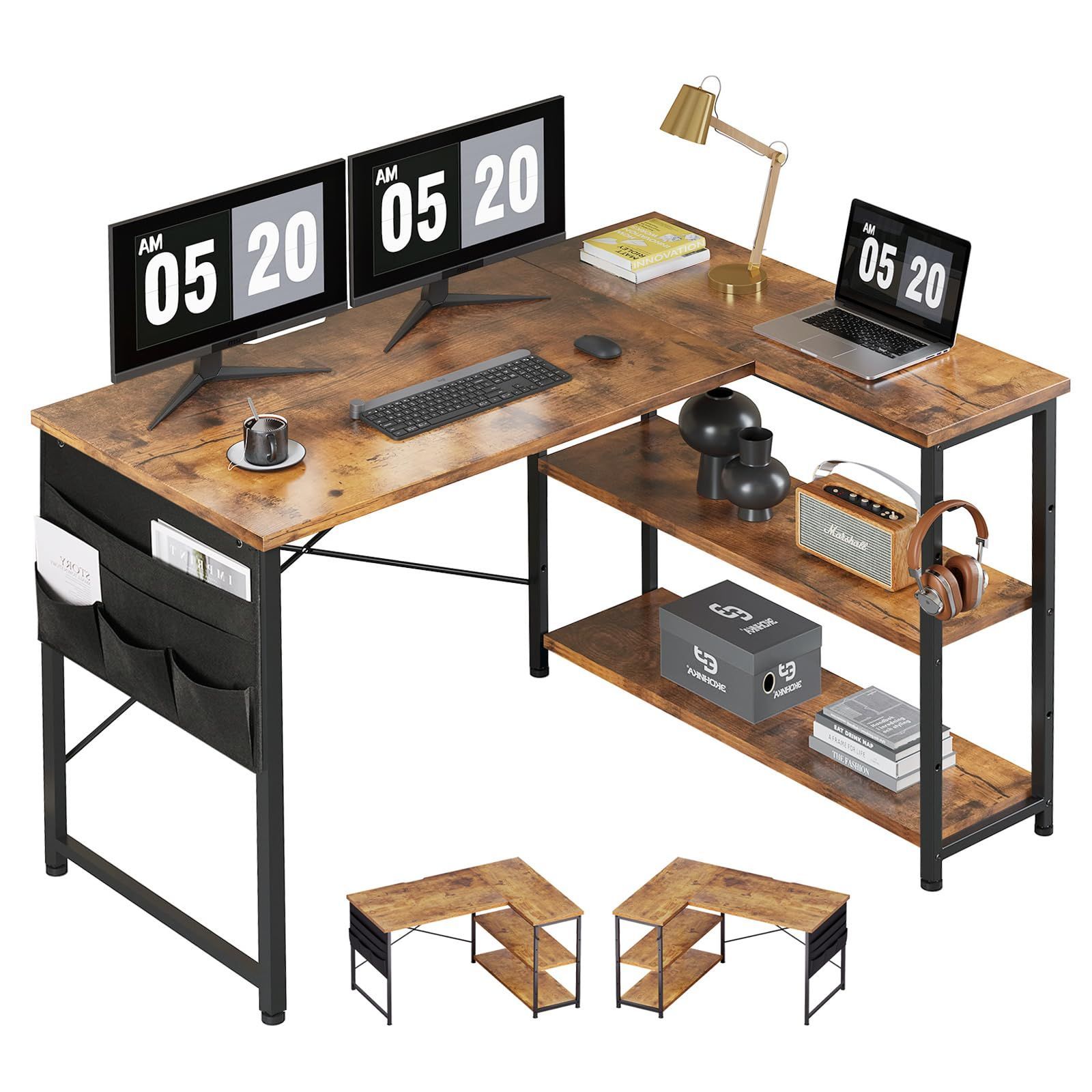 pcデスク 右棚左棚