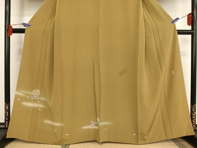 平和屋着物○十日町友禅作家 岡村蒼風 訪問着 糸車 暈し染め 正絹 逸品