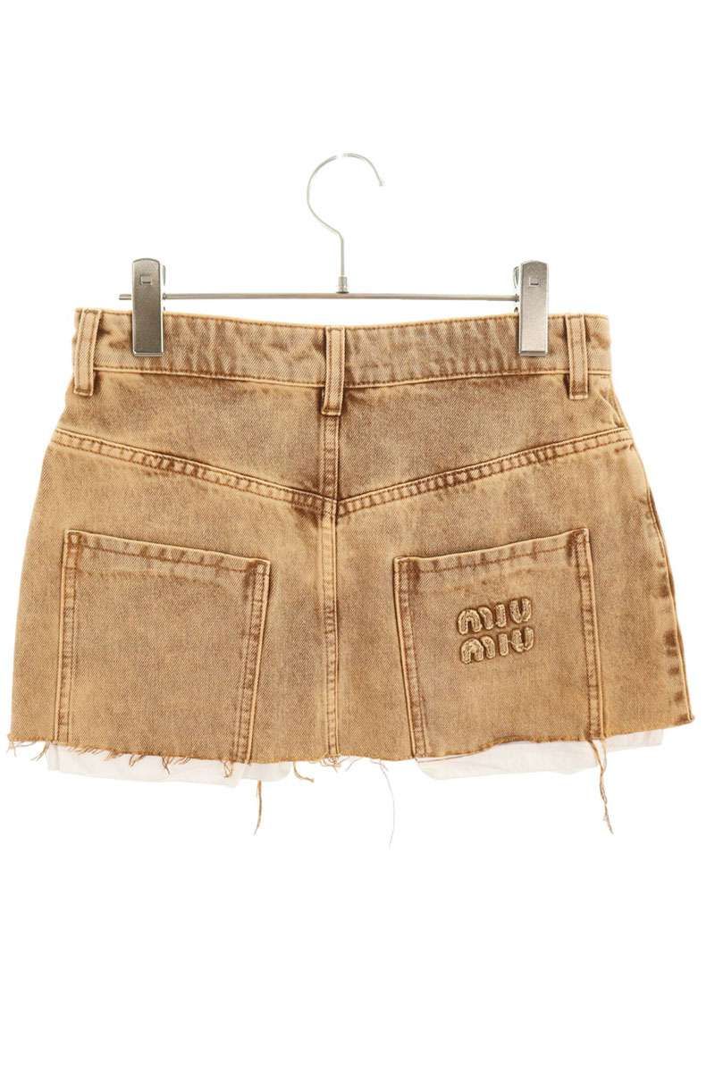 ミュウミュウ GWD278 ローライズデニムミニスカート レディース 36 SIROKUMA-CORPORATION_COM