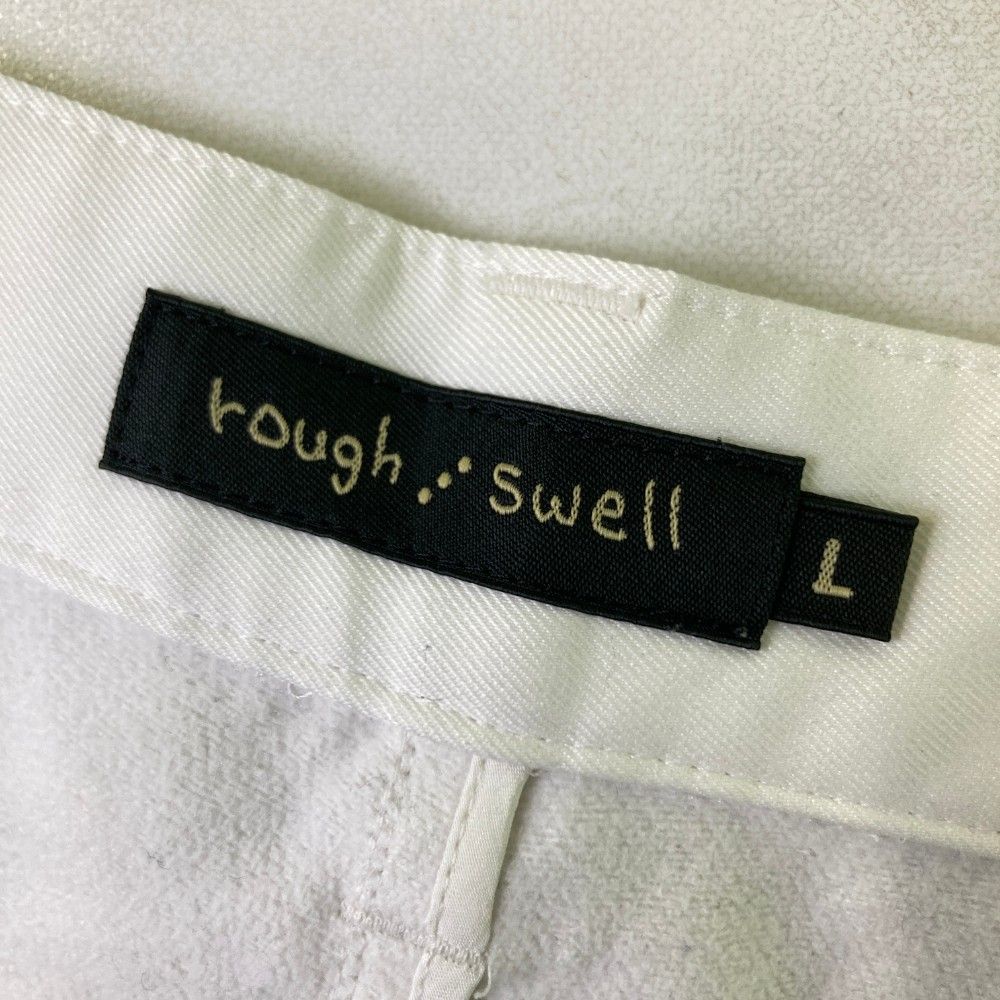 サイズ：L ROUGH&SWELL ラフアンドスウェル  裏起毛パンツ  ホワイト系 [240101428873] ゴルフウェア メンズ ストスト サイズ：L ROUGH&SWELL ラフアンドスウェル 裏起毛パンツ