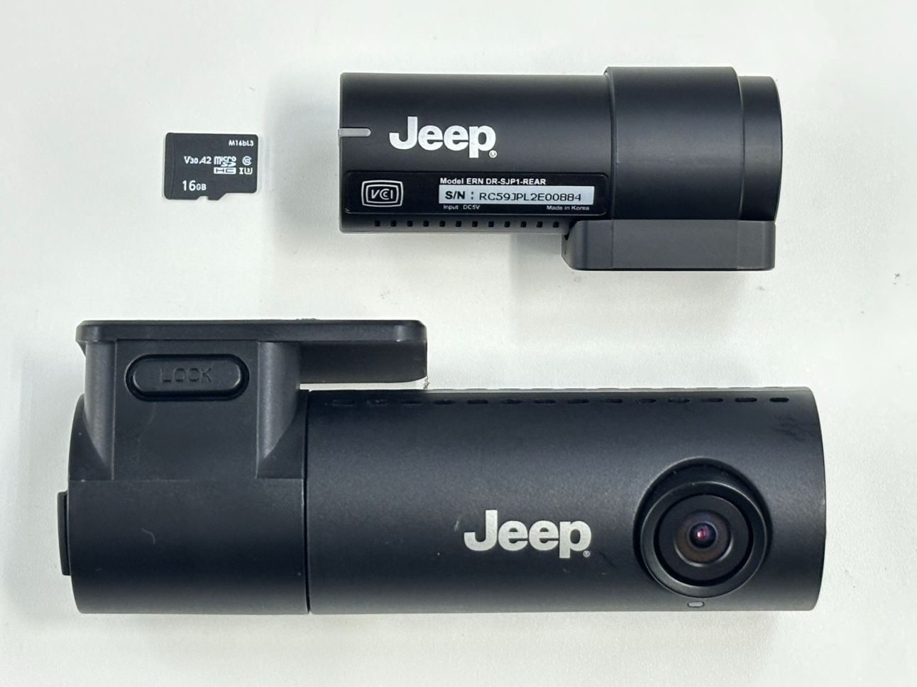 中古 Jeep DR-SJP1 フルHDドライブレコーダー Jeep 純正 前後 ドライブレコーダー ERN DR-SJP1 ドラレコ DR