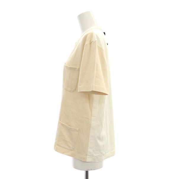 2025 お歳暮【公式】 - 人気ブランド マルニ MARNI コットンニット 布帛切替 半袖ポケットTシャツ トップス