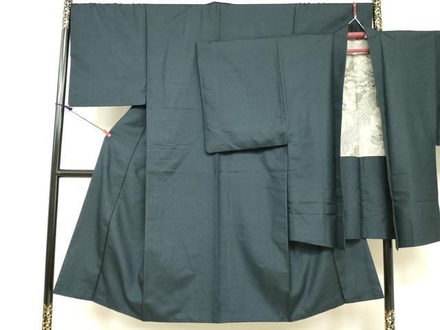 平和屋着物▽男性 紬 単衣 変わり間道 正絹 逸品 DAAV9530sf