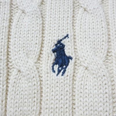 ラルフローレン　長袖ケーブルニット　胸ポロ刺繍 Ralph Lauren - ラルフローレン タートルネック コットン