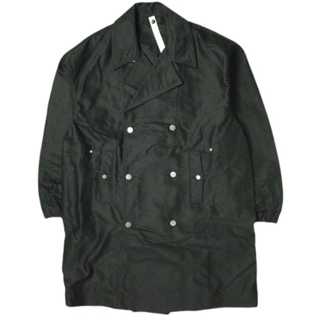 新品 ISSUETHINGS イシューシングス 24AW 日本製 Type70 コットンモールスキン ミリタリーコート 24b/70-c-05 2 Black トレンチ アウター g18972