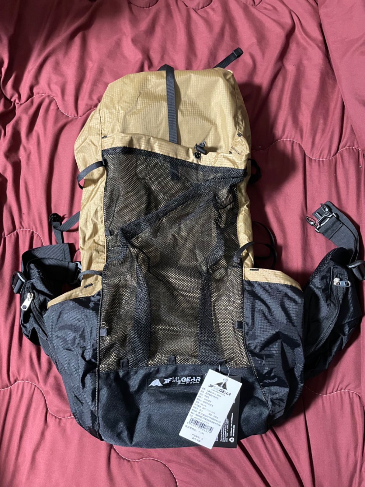 3F UL GEAR 防水ハイキングバックパック40 + 16L カーキ - メルカリShops