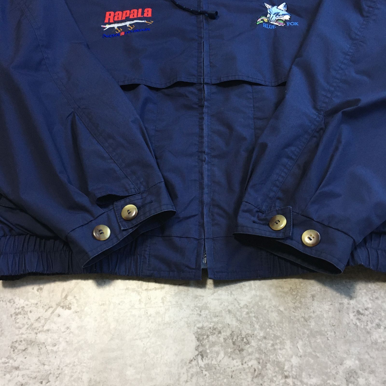 80~90s GEAR FOR SPORTS ”Rapala” ”BLUE FOX” Embroidered Nylon