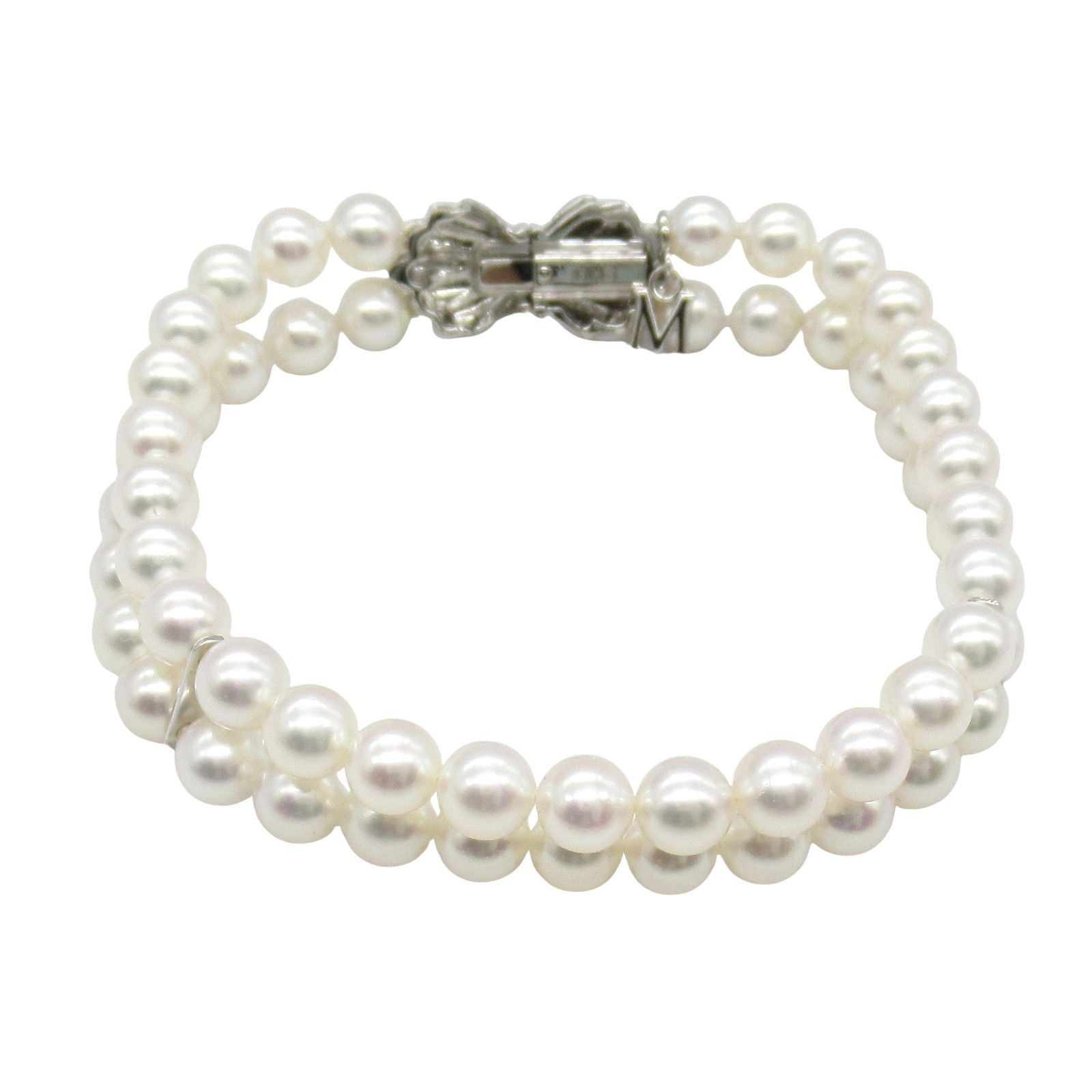 MIKIMOTO ミキモト パール2重ブレスレット ブレスレット