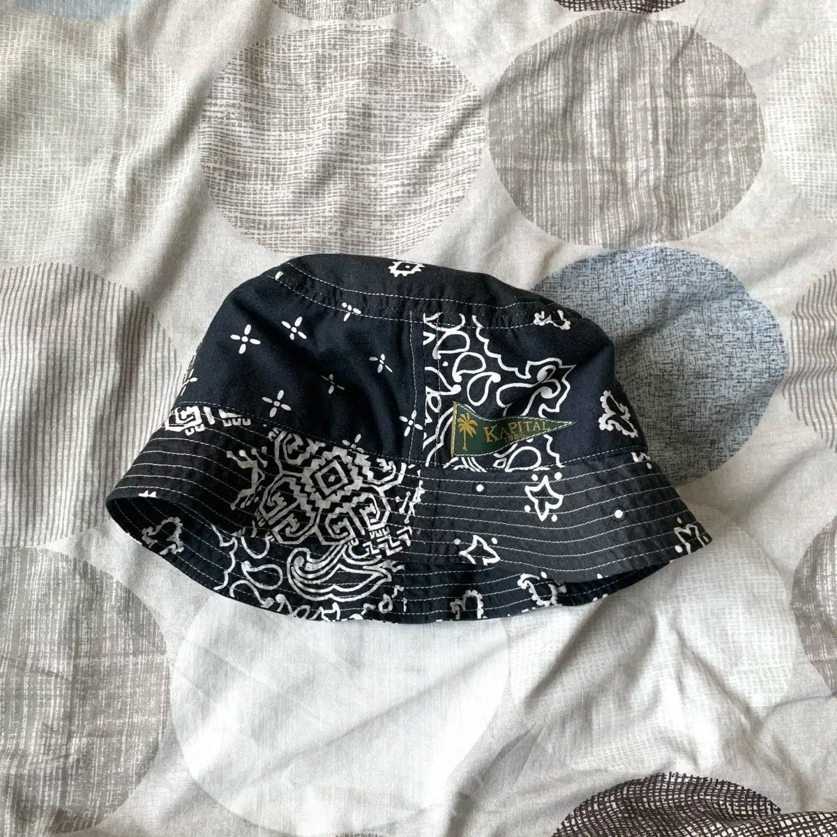 kapital KAPITAL キャピタル バンダナ パッチワーク バケットハット SHORT BRIM