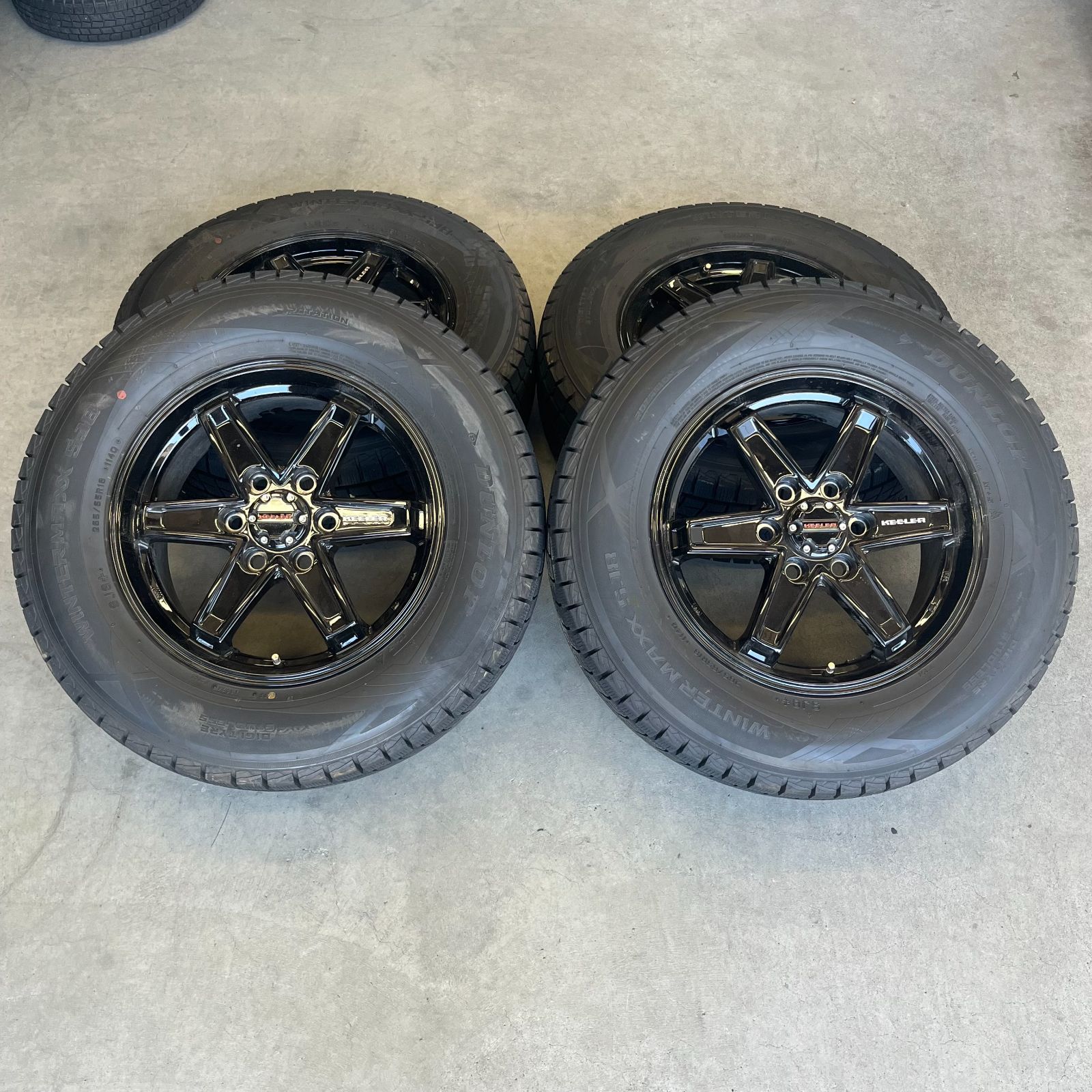 バリ溝 ランクル２５０等 265|65|18インチ スタッドレスタイヤ アルミホイール WEDS C-84