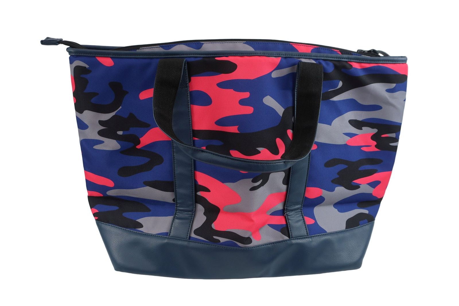 V12 ヴィトゥエルヴ　ゴルフ　トートバッグ　迷彩 美品】V12(ヴィトゥエルブ) トートバッグ 青系カモフラ柄