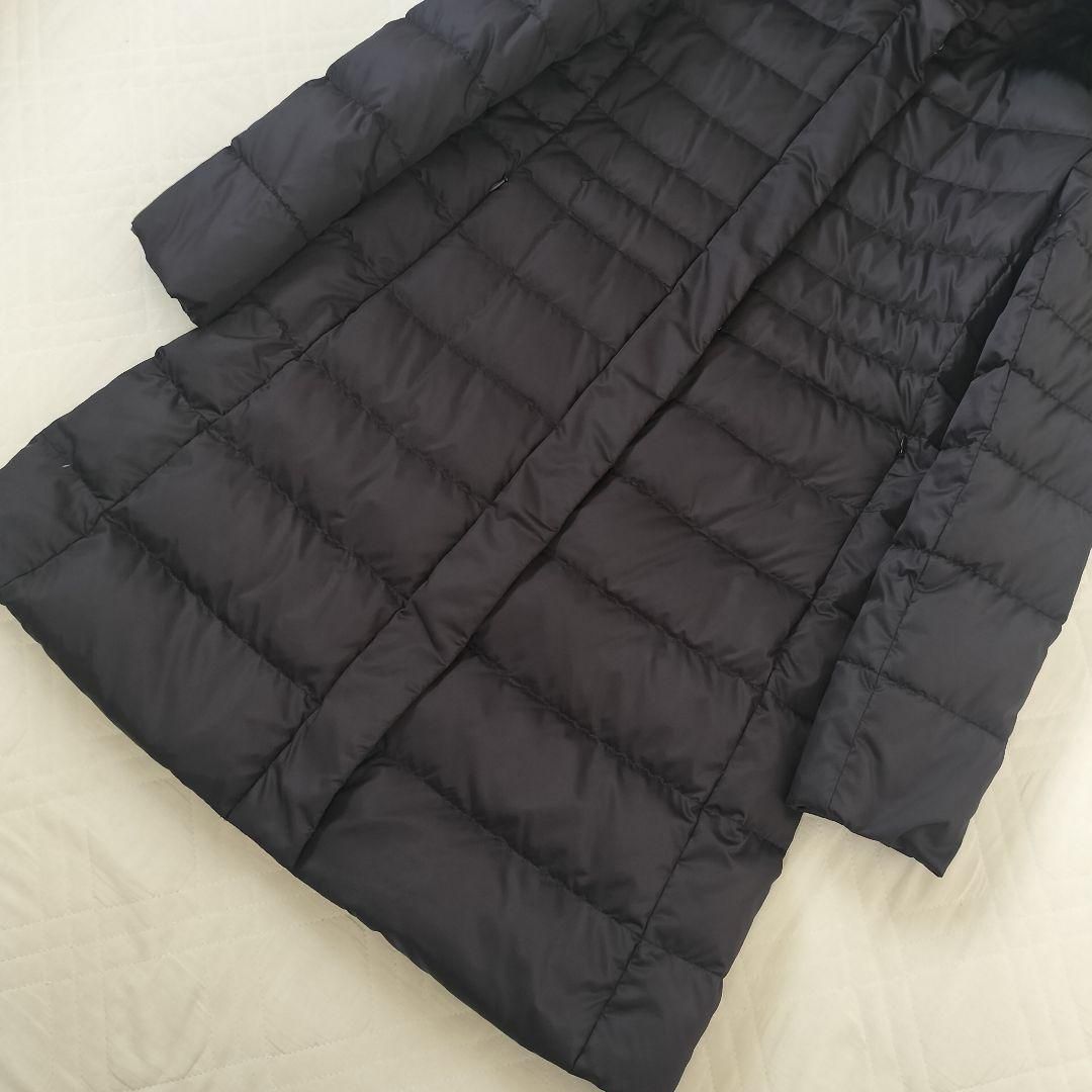 クードシャンス ロング　ダウンコート フォックスファー 黒 S 36 フード クードシャンス ロング ダウンコート フォックスファー 黒 S 36 フード